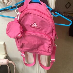 Pink adidas mini backpack